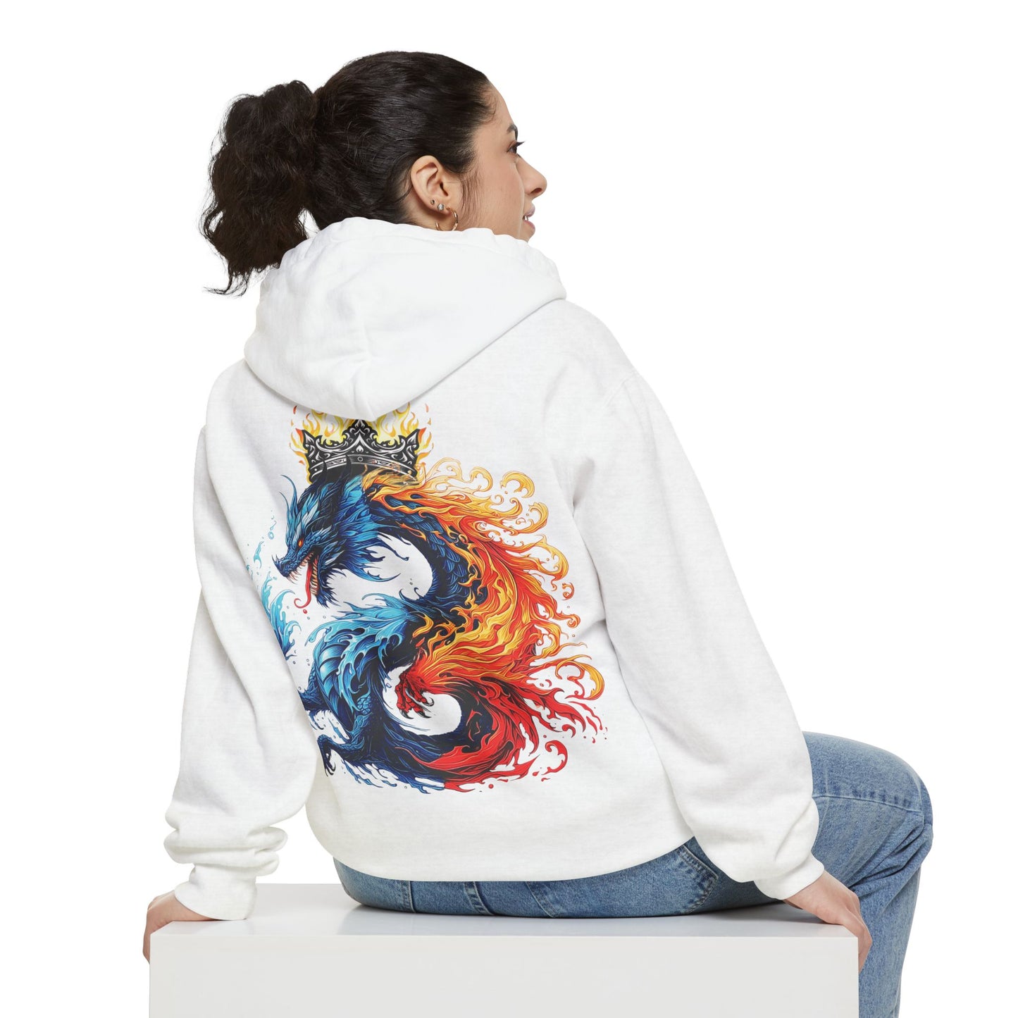 AquaBlaze Dragon Cloud Hoodie