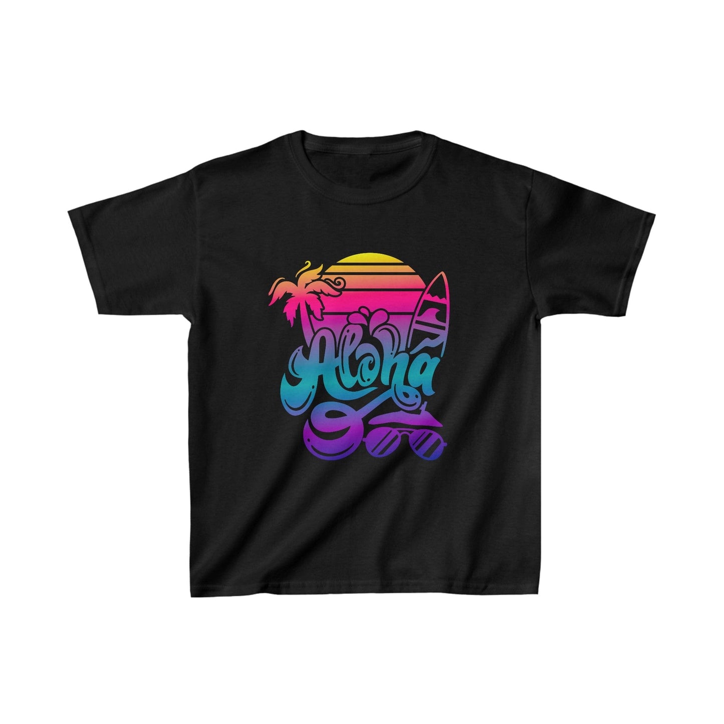 Printify Kids clothes XS / Black Kids Aloha Tshirt