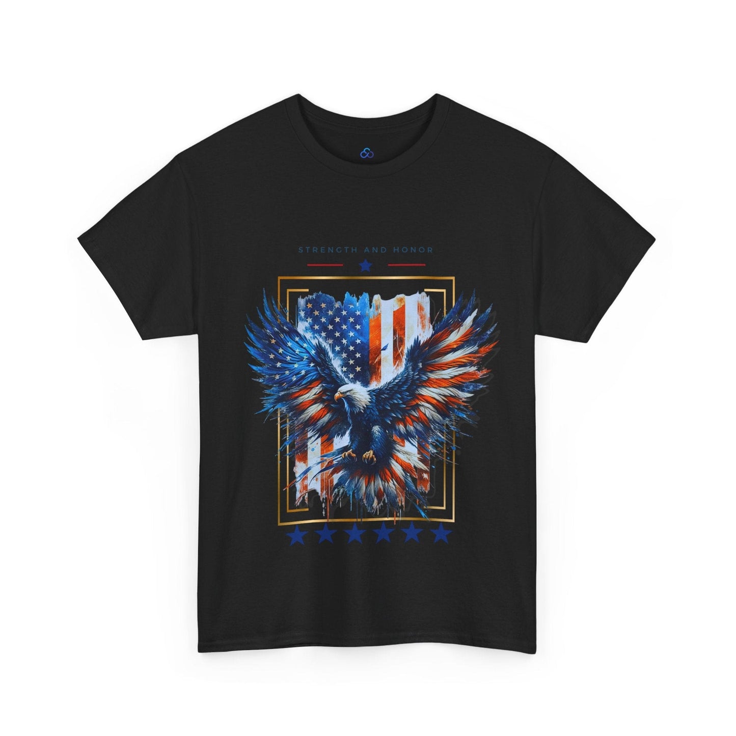 Printify T-Shirt Black / S Strength And Honor Classic Tshirt