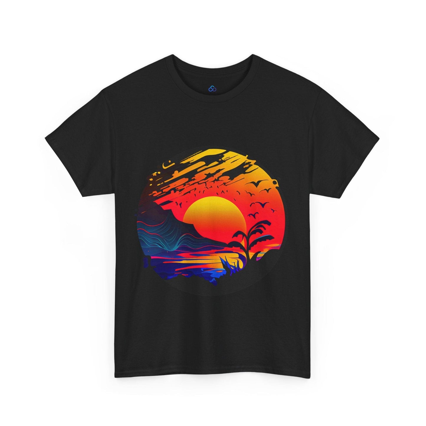 Printify T-Shirt Black / S Sunset Serenity Classic Tshirt