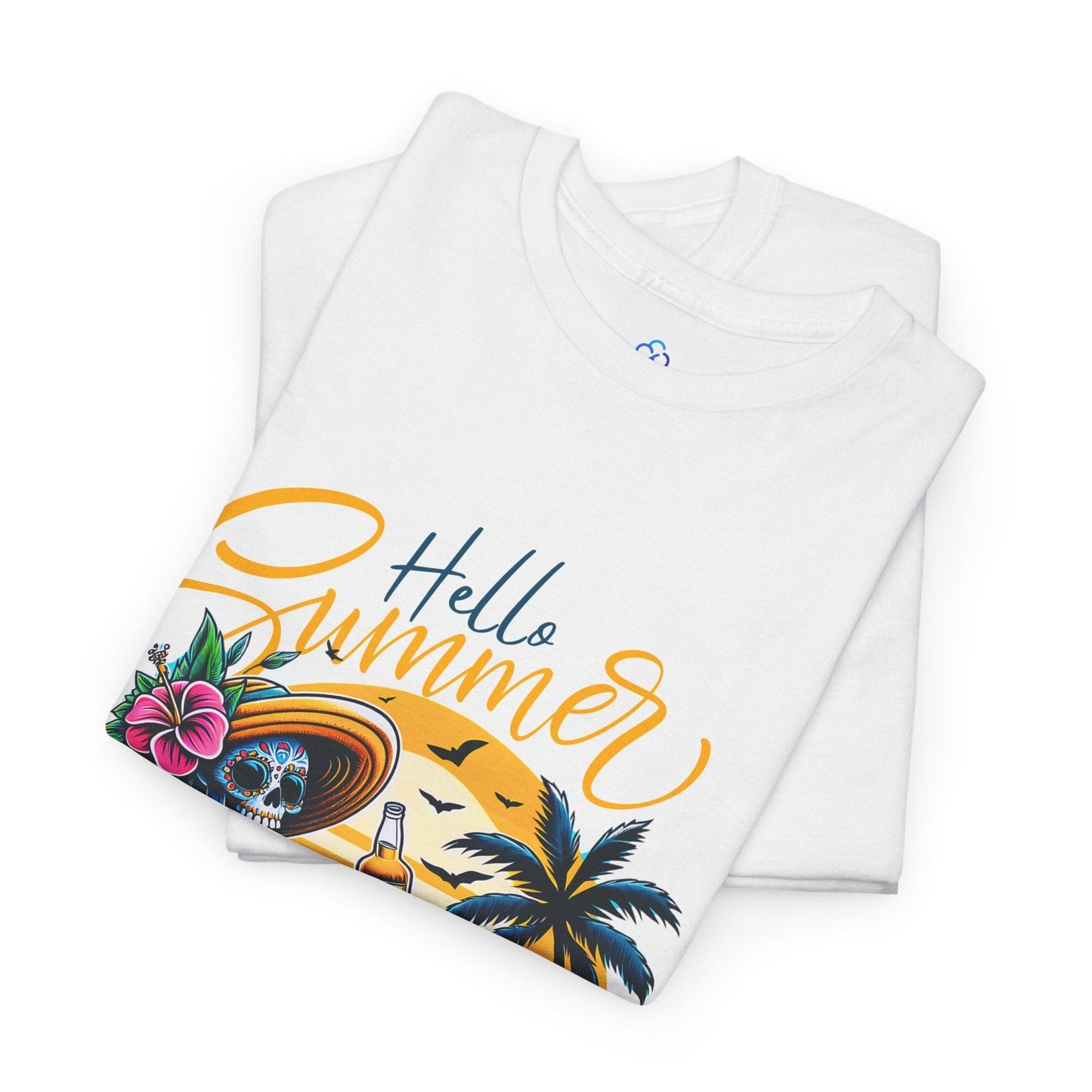 Printify T-Shirt Hello Summer Classic Tshirt