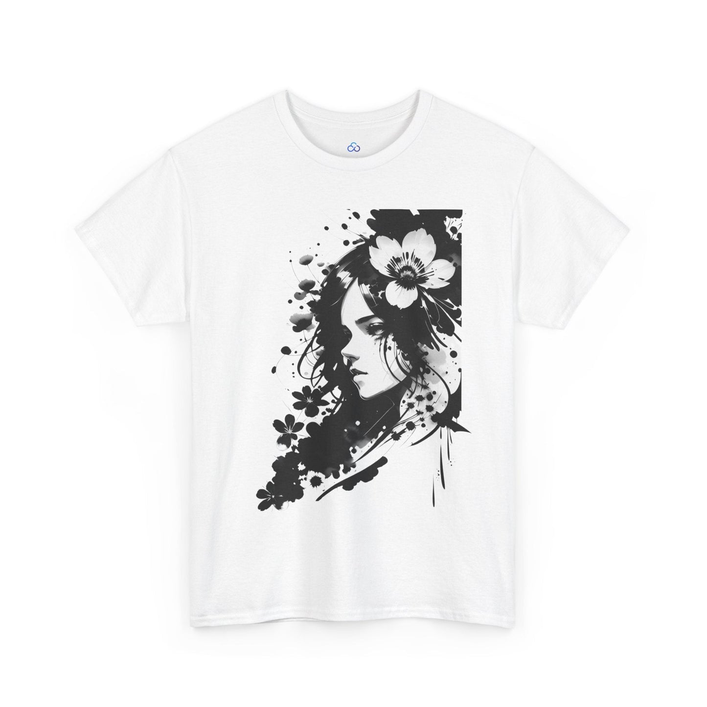 Printify T-Shirt Midnight Blossom Classic Tshirt