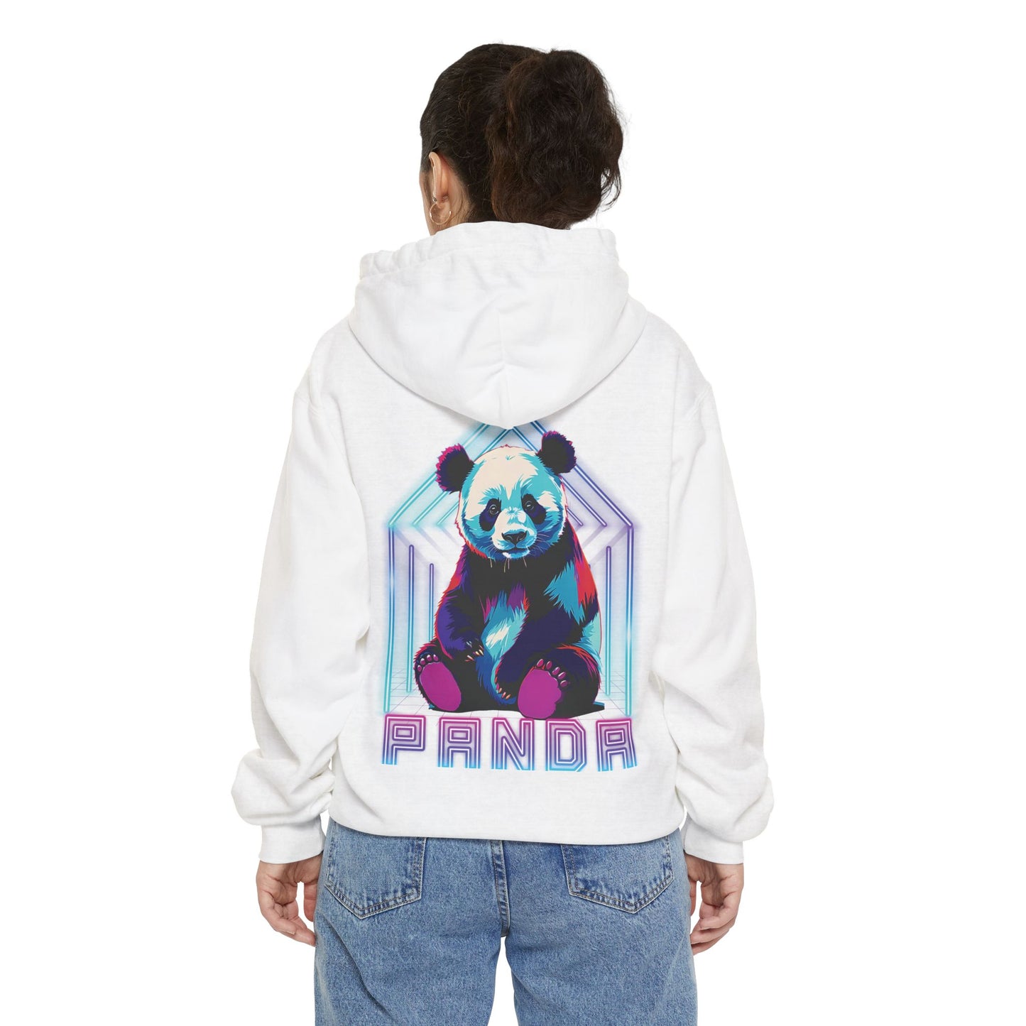 Neon Panda Cloud Hoodie