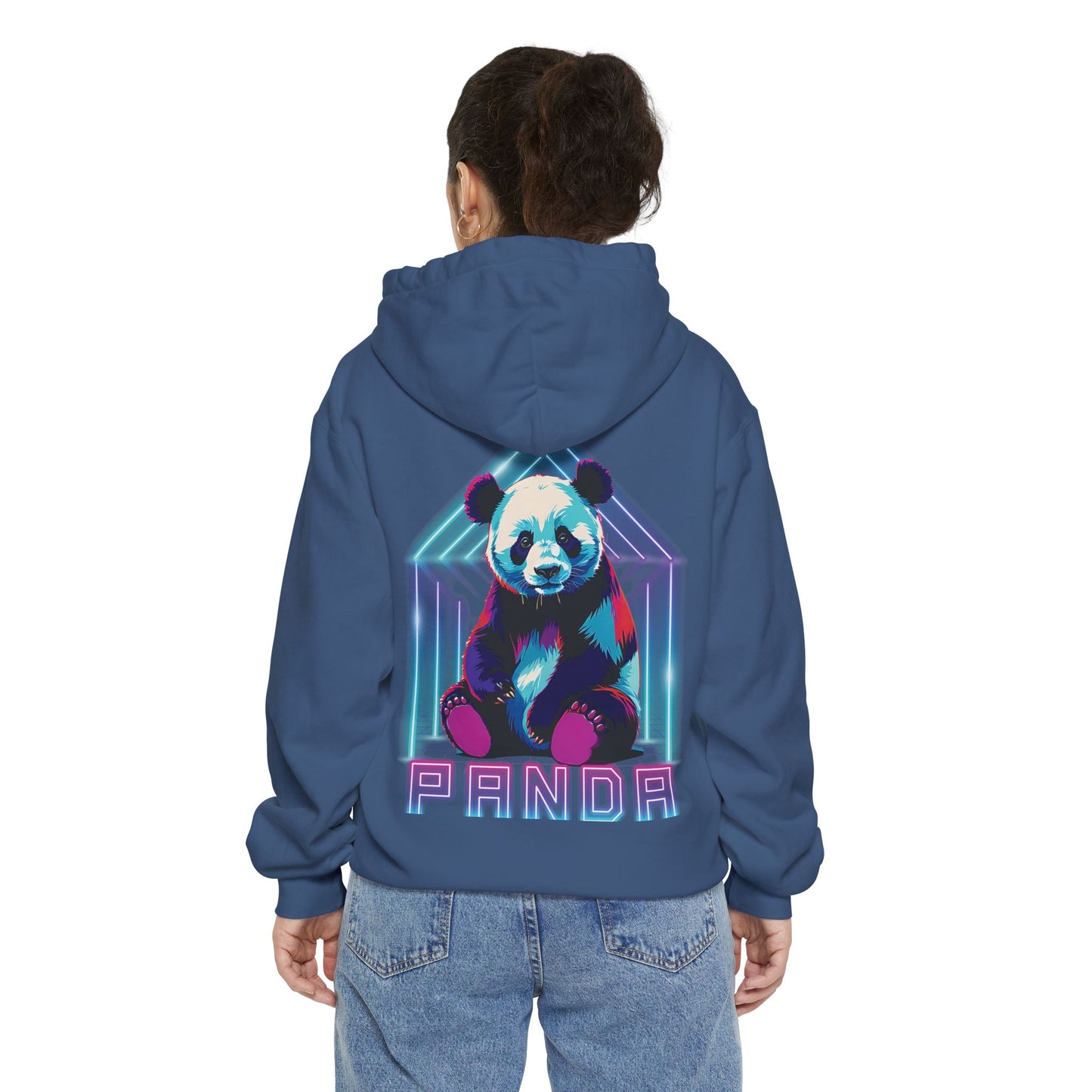 Neon Panda Cloud Hoodie