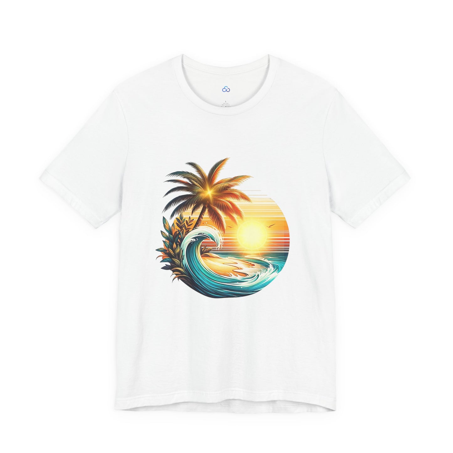 Palm Wave Paradise Cloud Tshirt