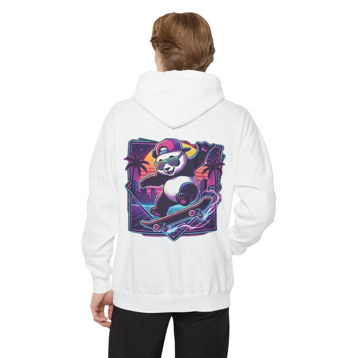 Retro Skate Panda Cloud Hoodie