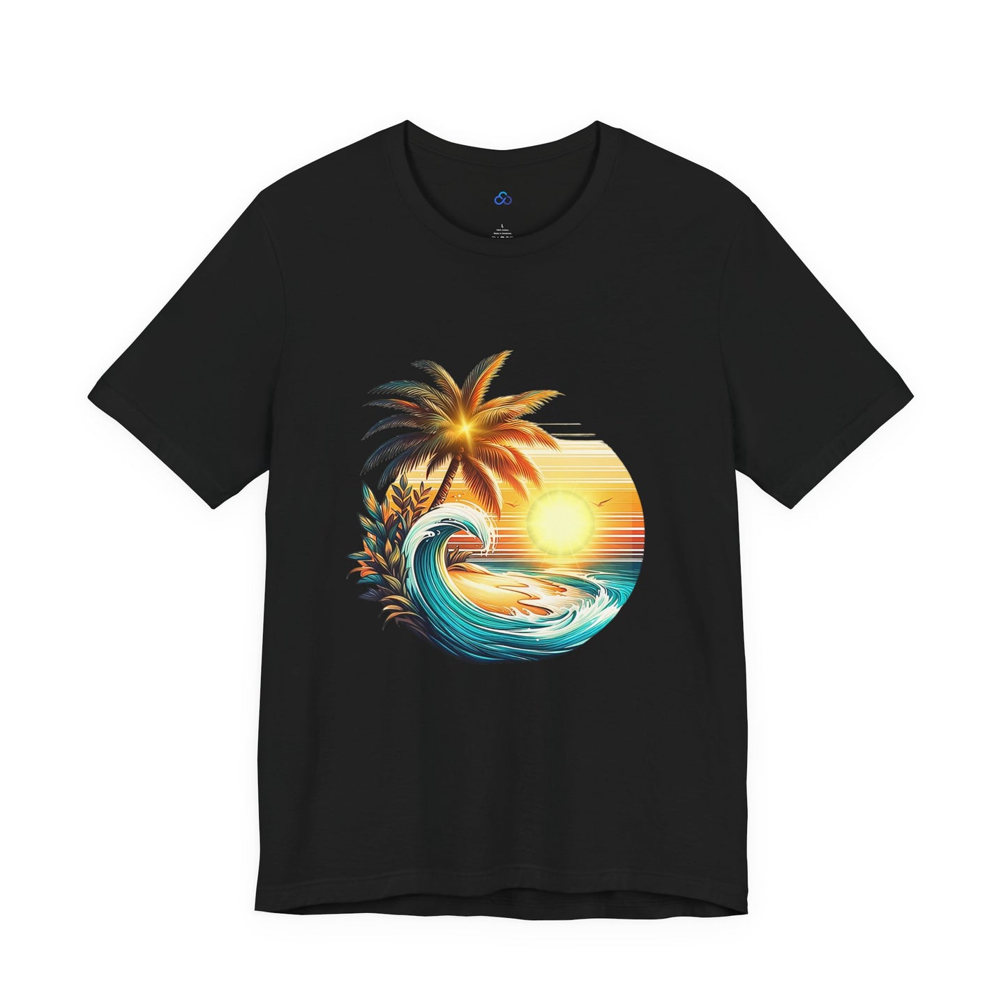 Palm Wave Paradise Cloud Tshirt
