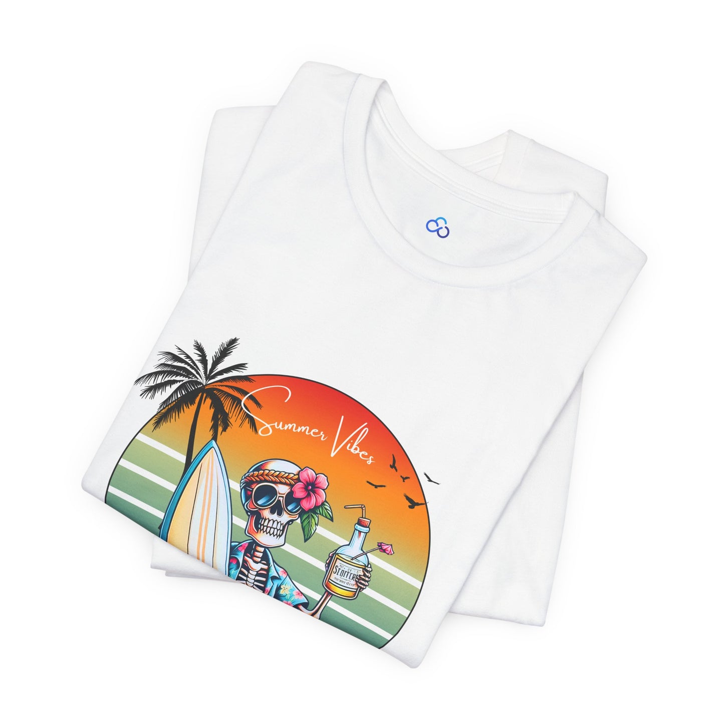 Skelly Summer Vibes Cloud Tshirt