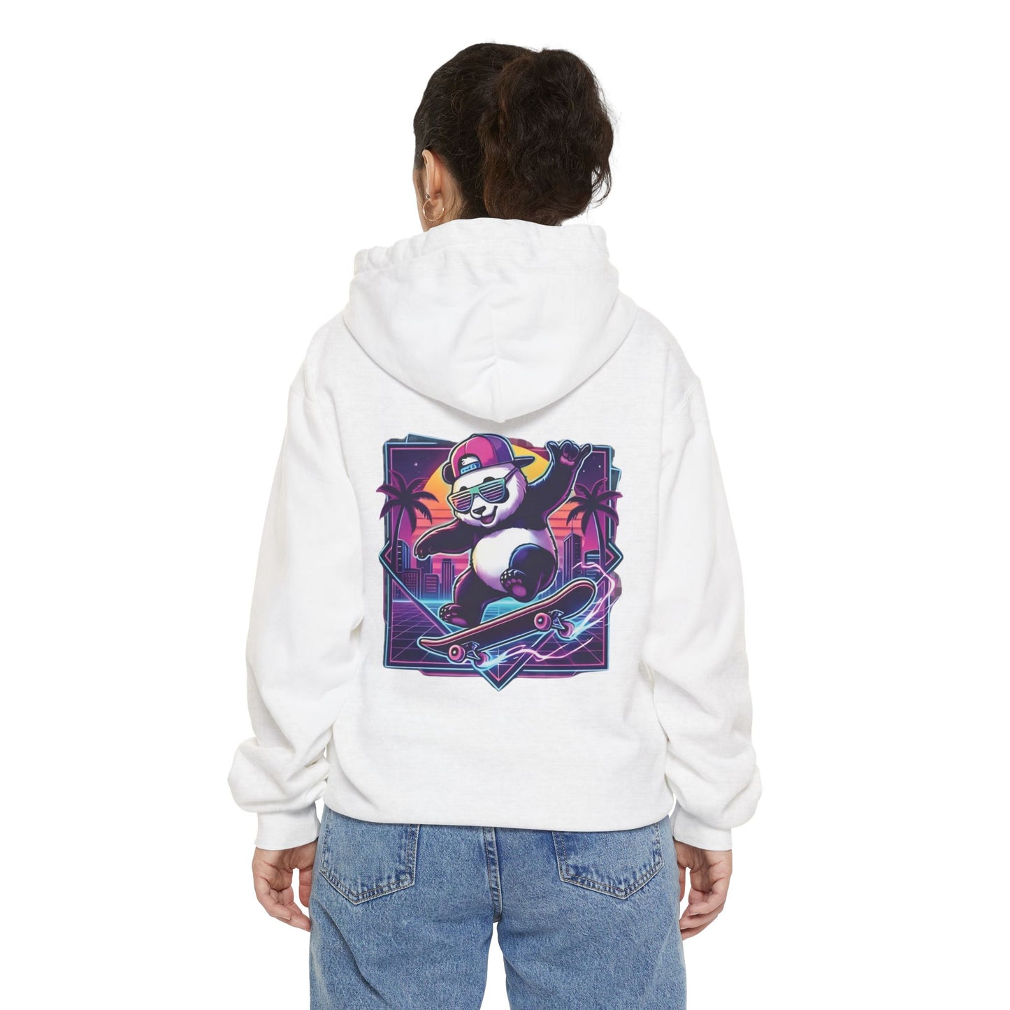 Retro Skate Panda Cloud Hoodie