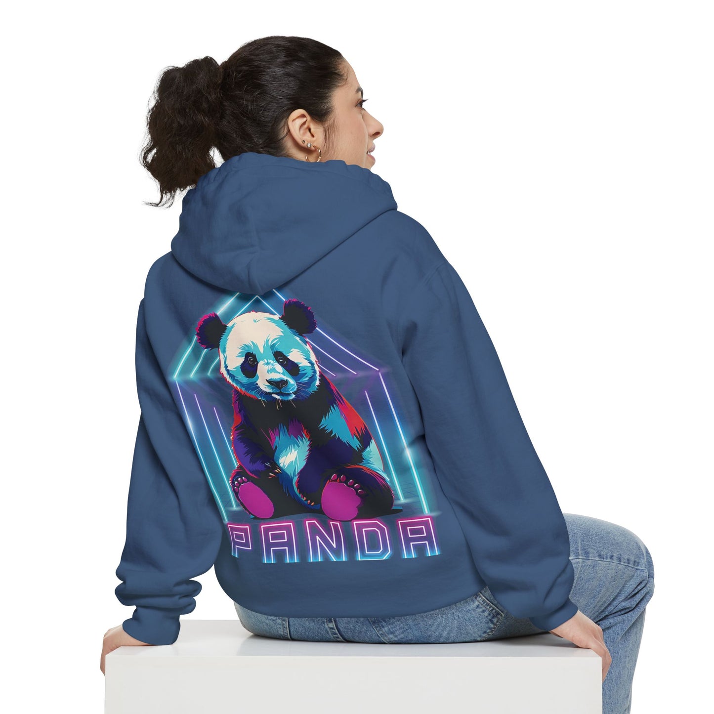 Neon Panda Cloud Hoodie