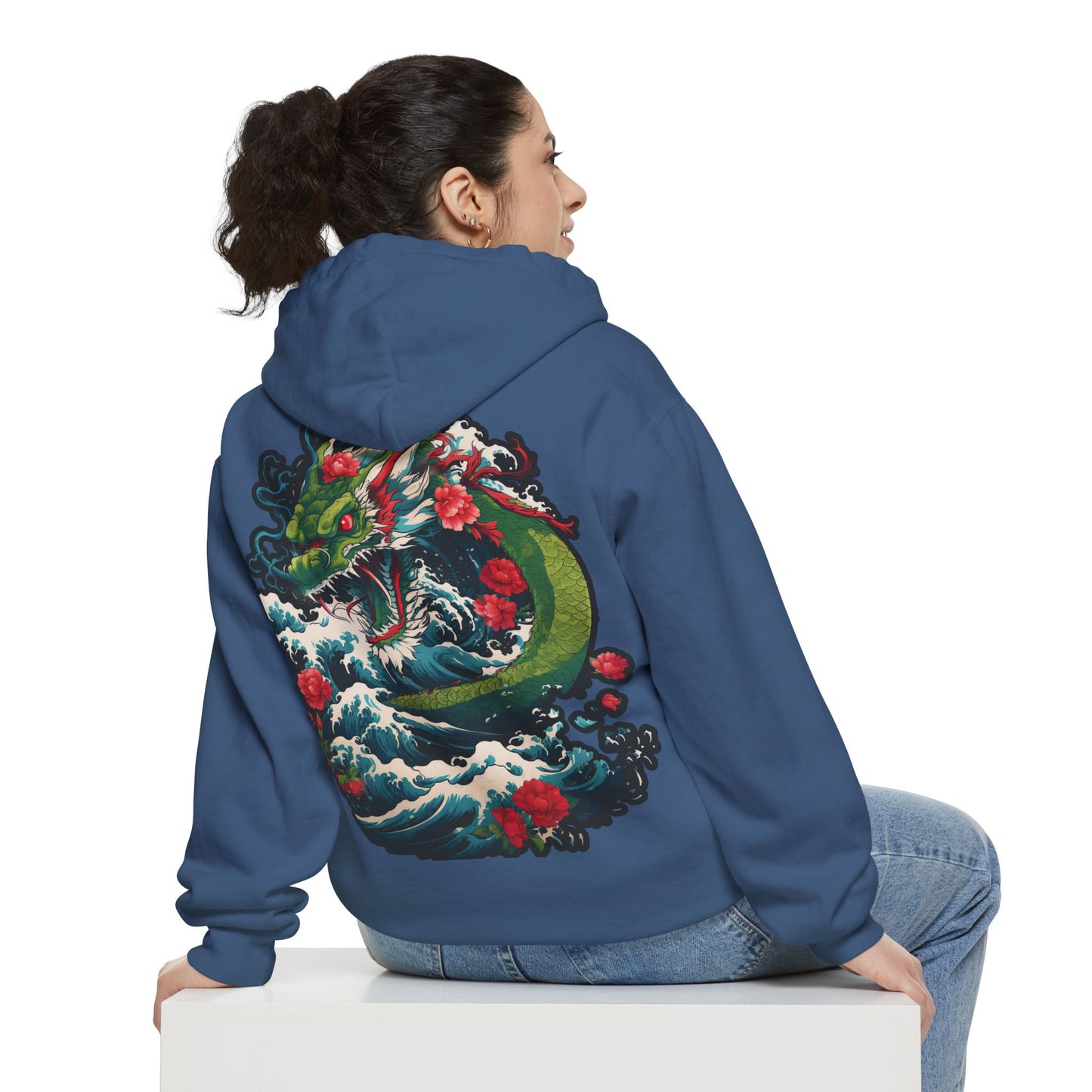 Japanese Dragon Cloud Hoodie