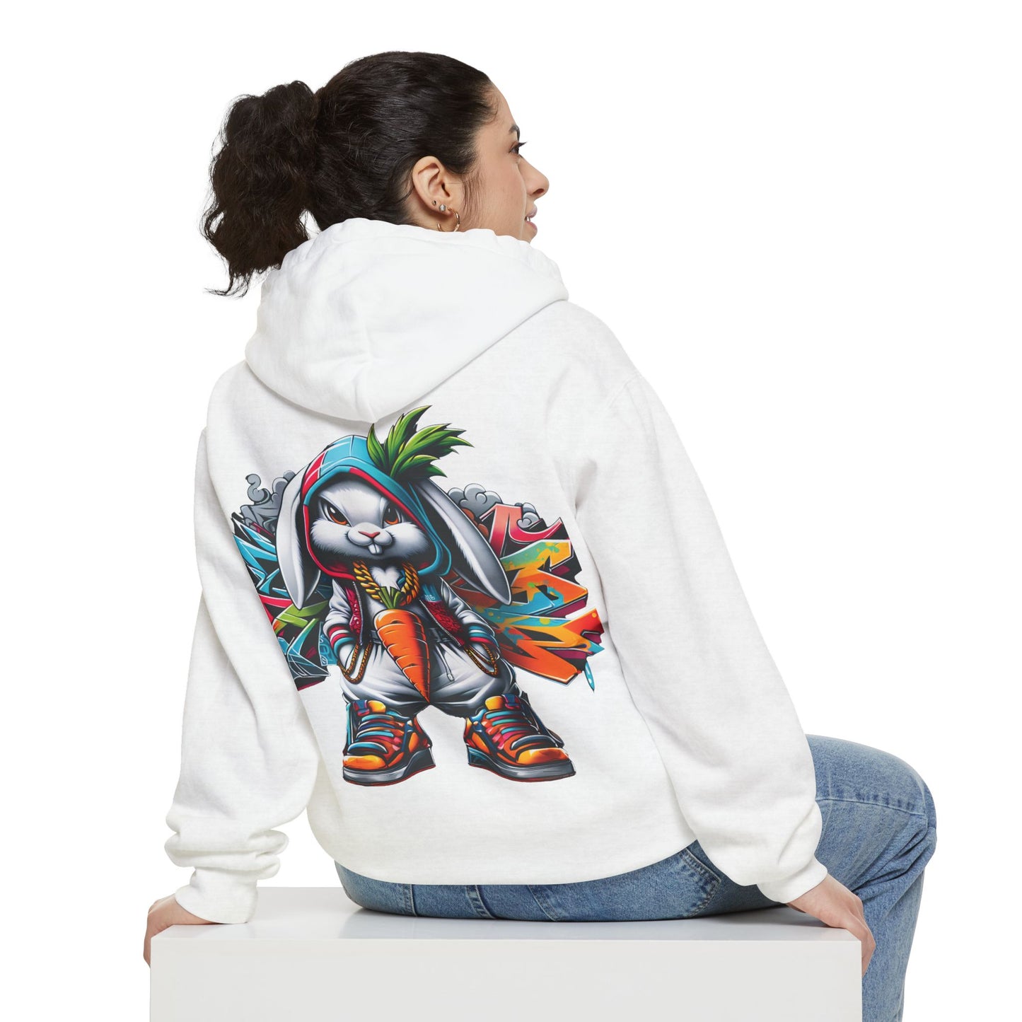 Graffiti Bunny Cloud Hoodie