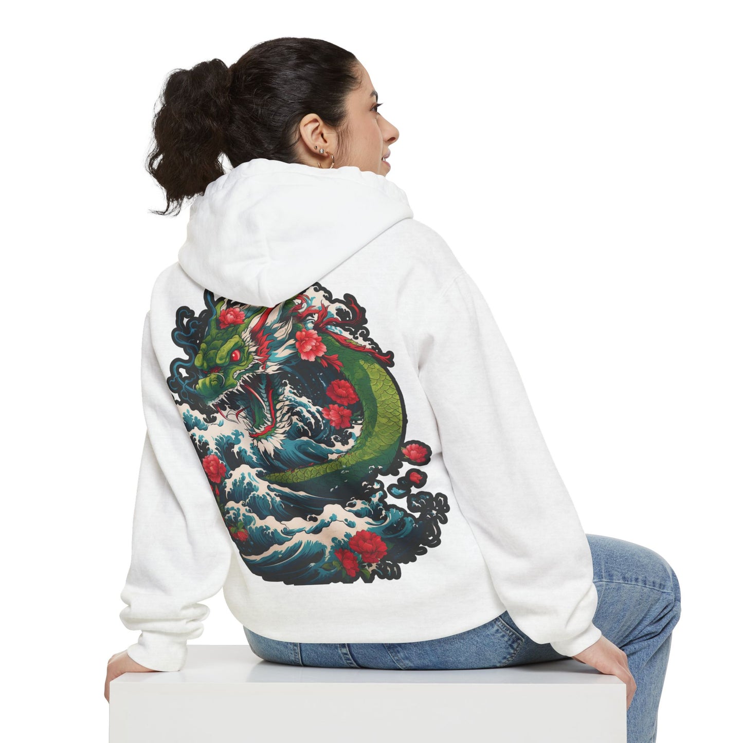 Japanese Dragon Cloud Hoodie