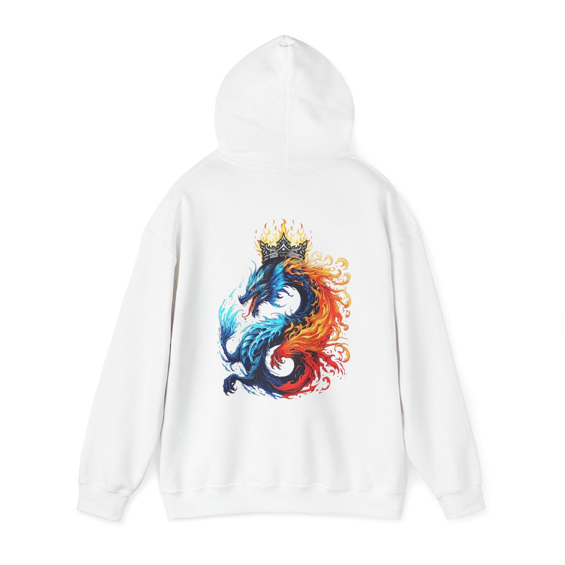 Printify Hoodie AquaBlaze Dragon Cloud Hoodie