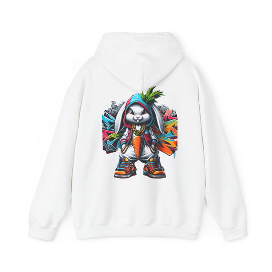 Printify Hoodie White / S Graffiti Bunny Cloud Hoodie