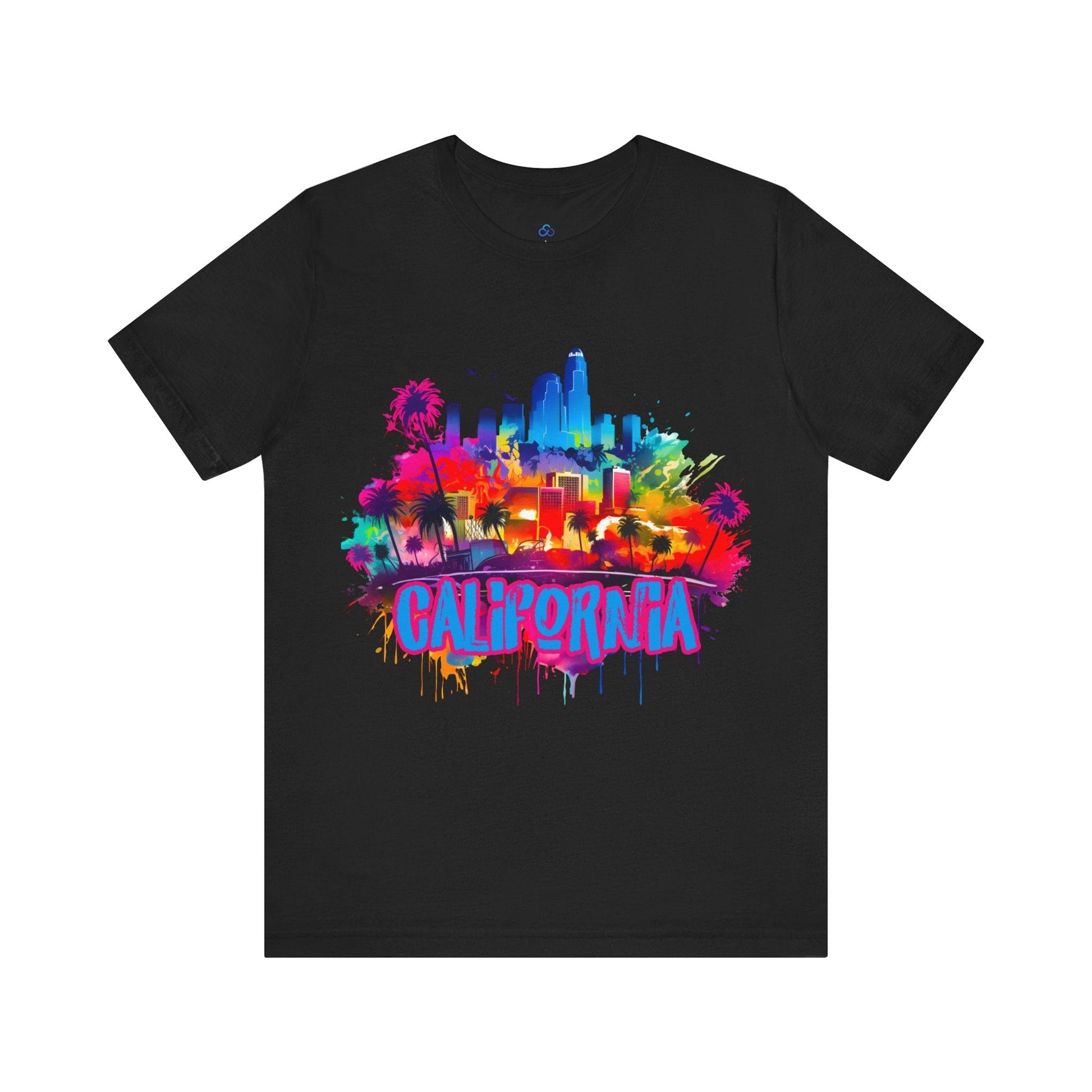 Printify T-Shirt Black / S California Cityscape Cloud Tshirt