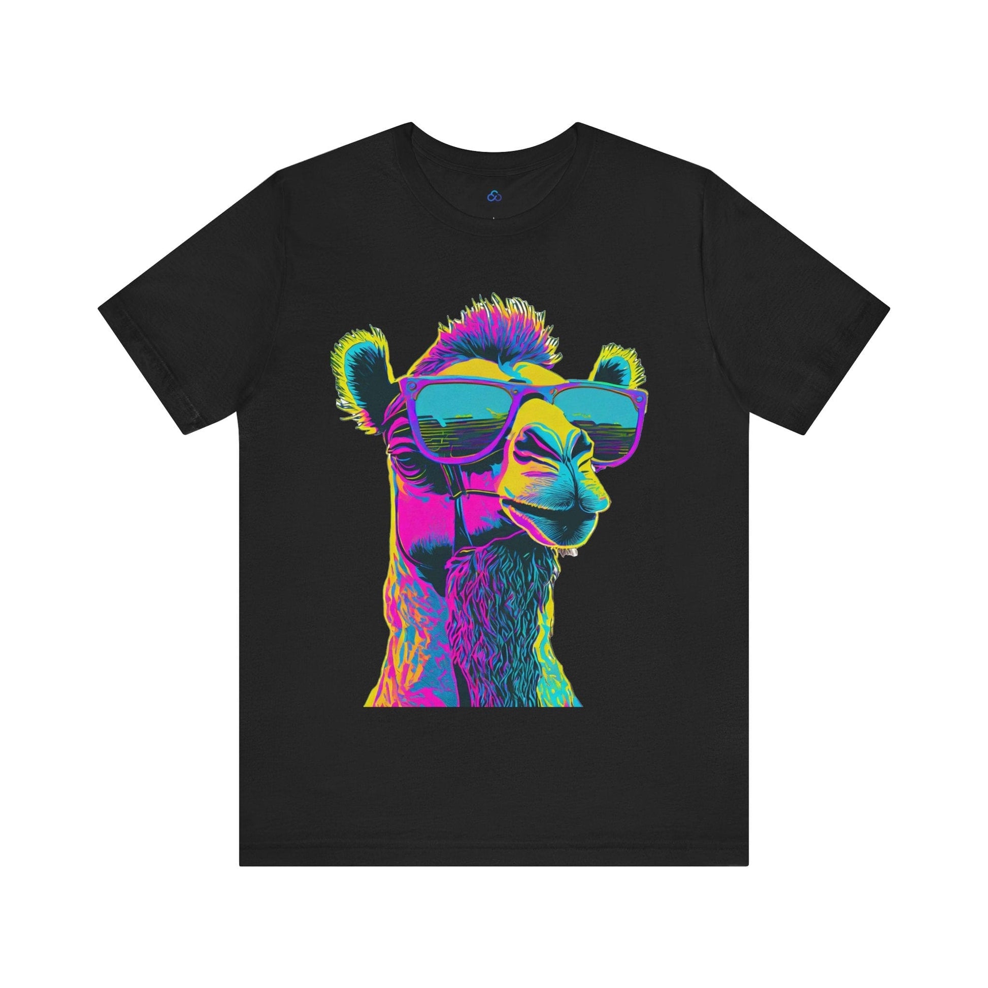 Printify T-Shirt Black / S Chill Out Llama Cloud Tshirt