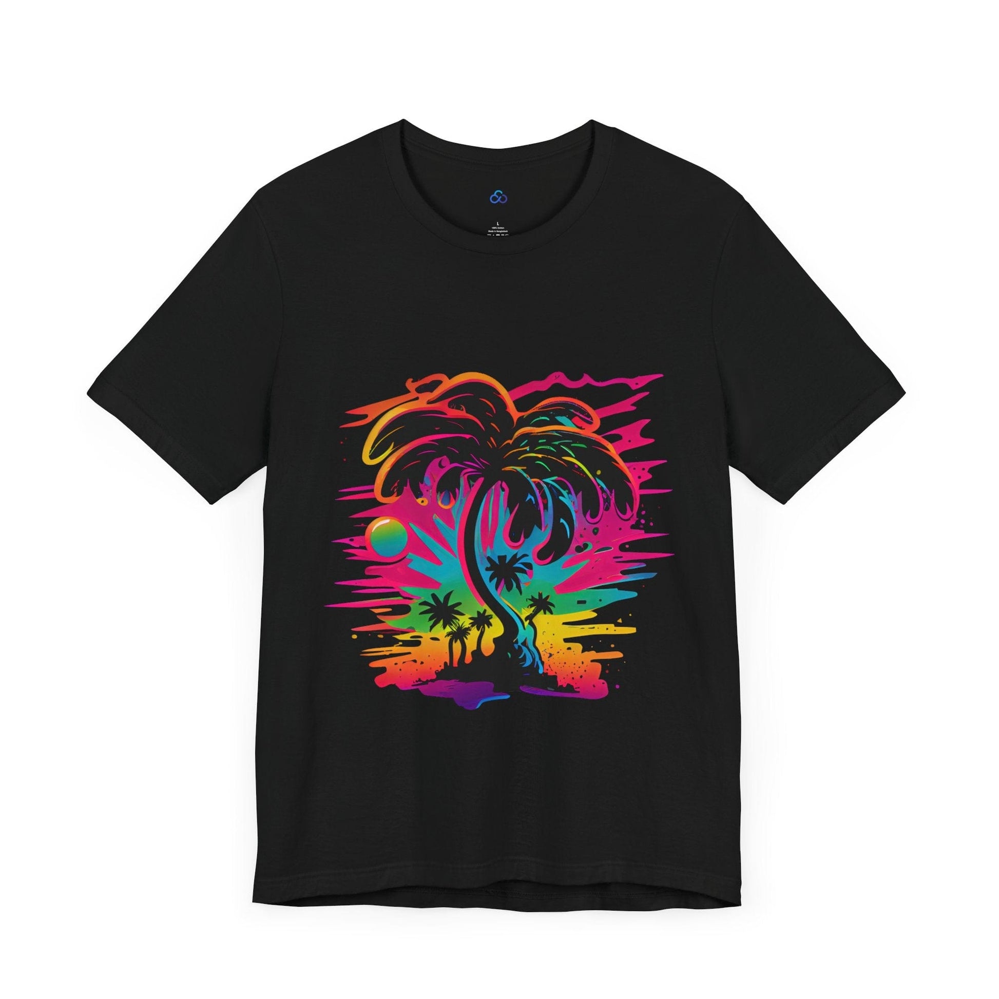 Printify T-Shirt Black / S Vibrant Oasis Cloud Tshirt