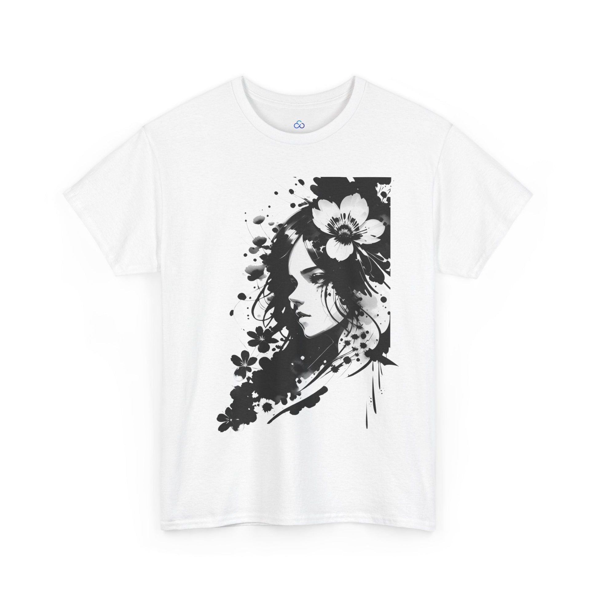 Printify T-Shirt Midnight Blossom Classic Tshirt