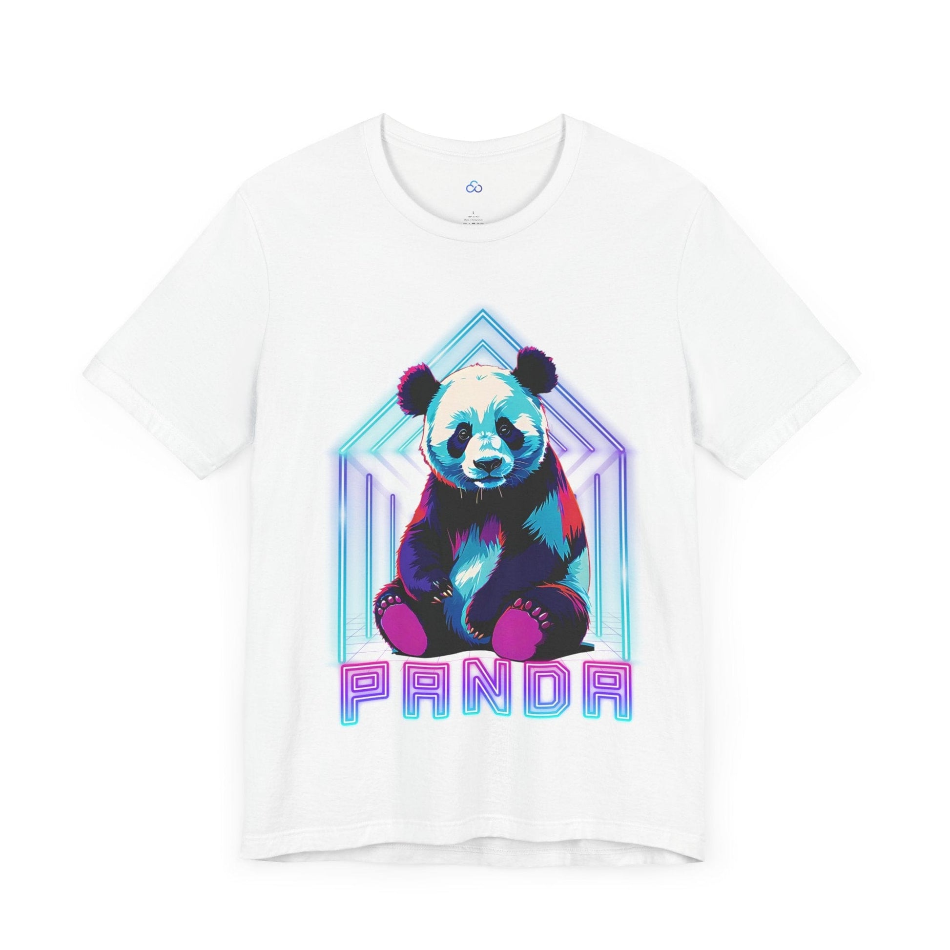 Printify T-Shirt Neon Panda Cloud Tshirt