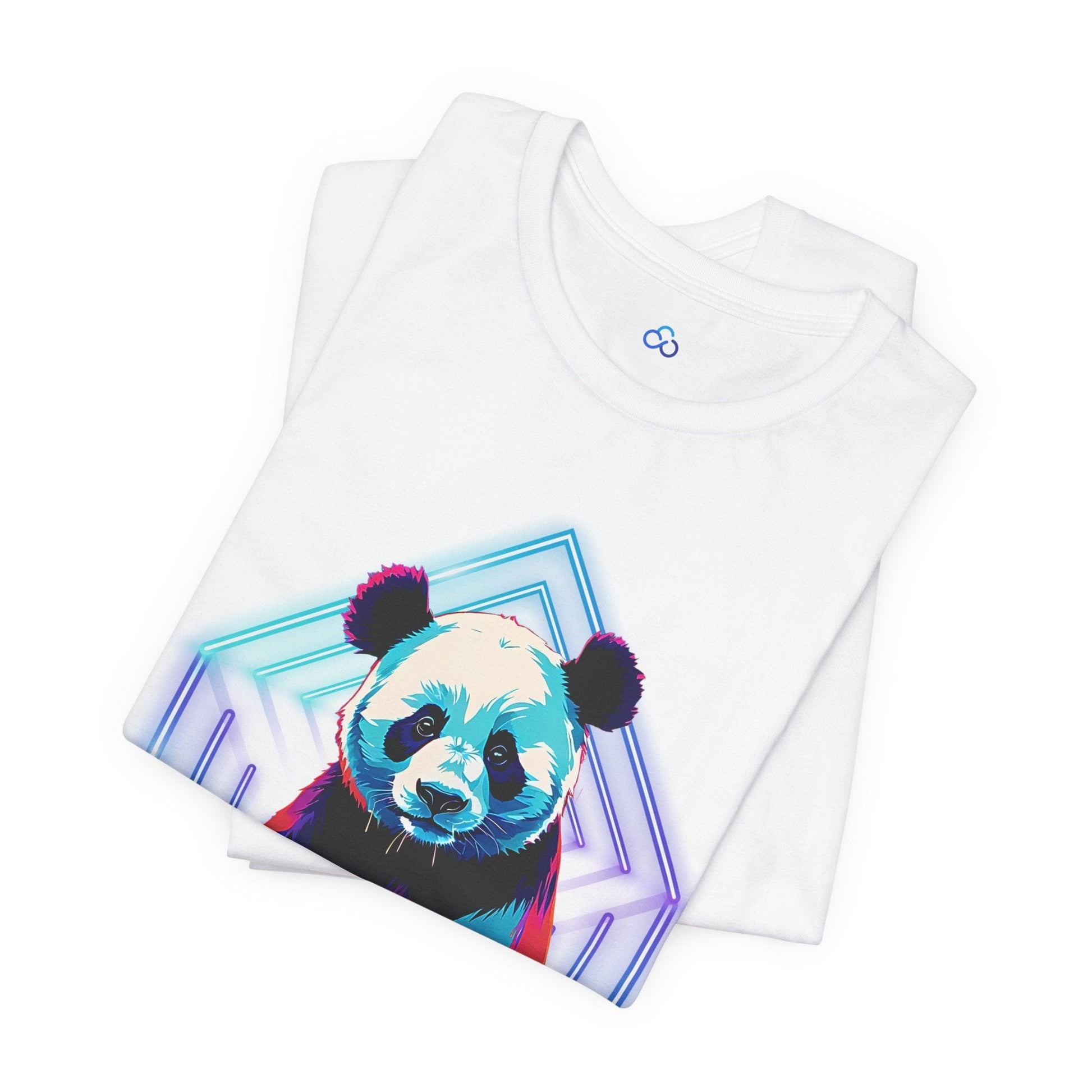 Printify T-Shirt Neon Panda Cloud Tshirt