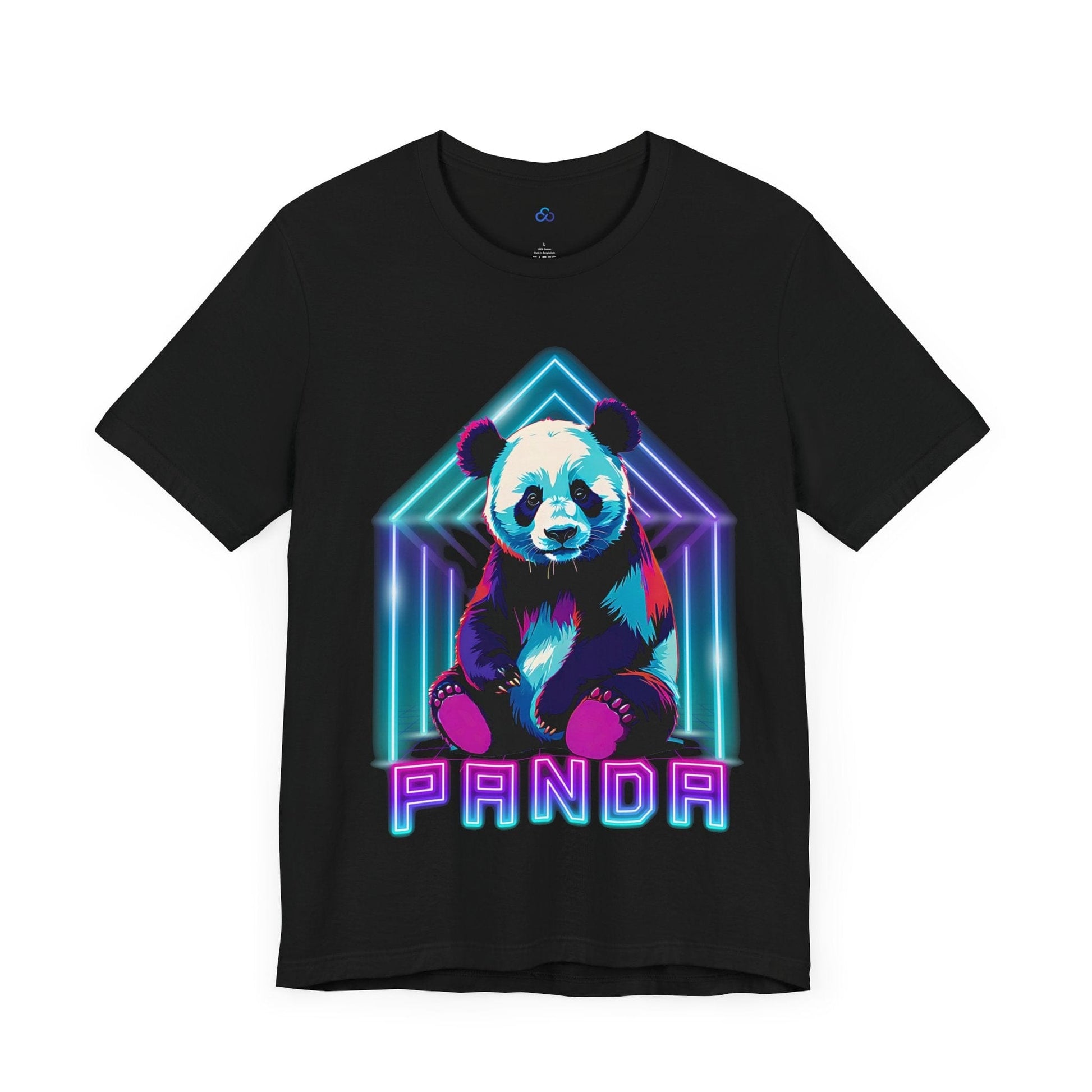 Printify T-Shirt Neon Panda Cloud Tshirt