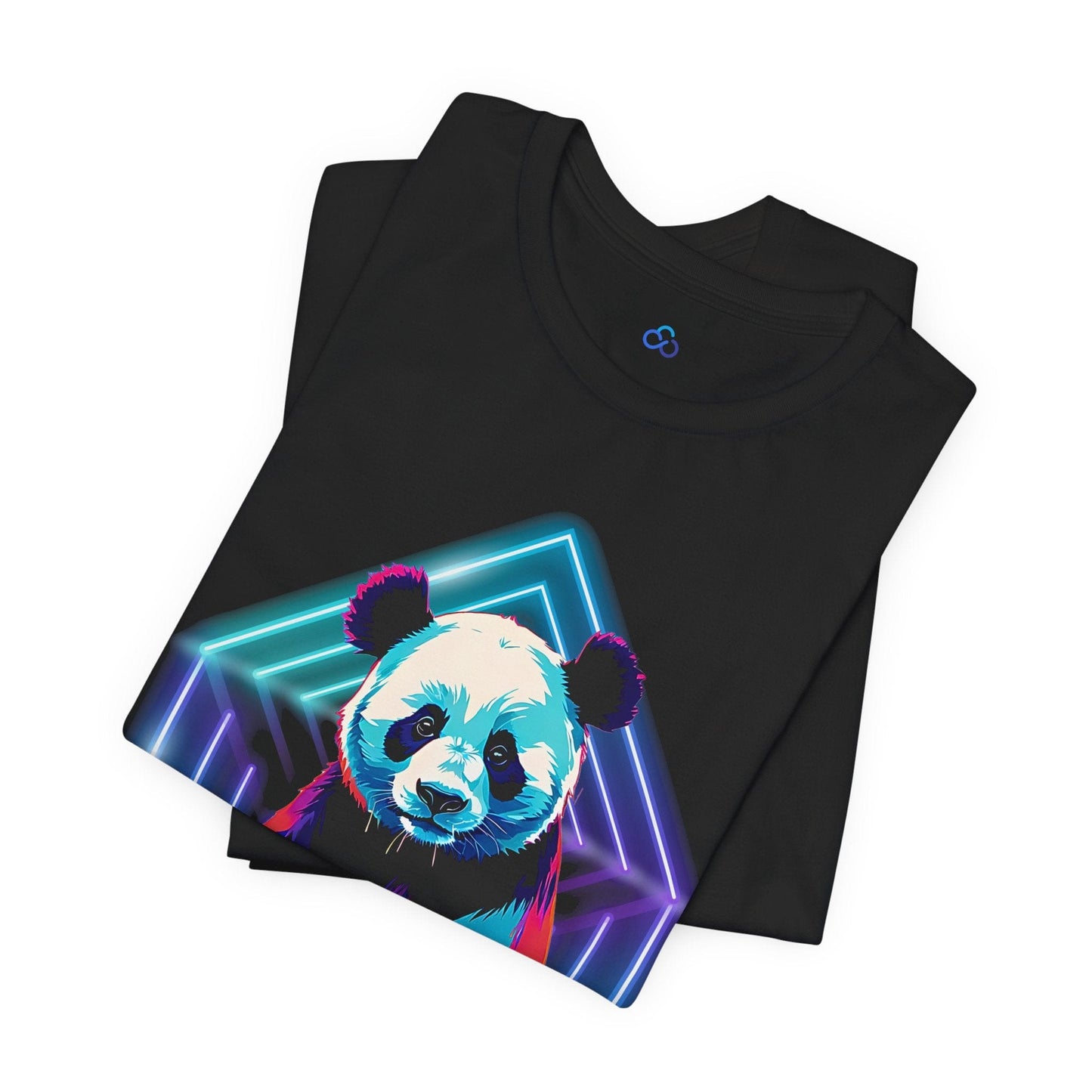 Printify T-Shirt Neon Panda Cloud Tshirt