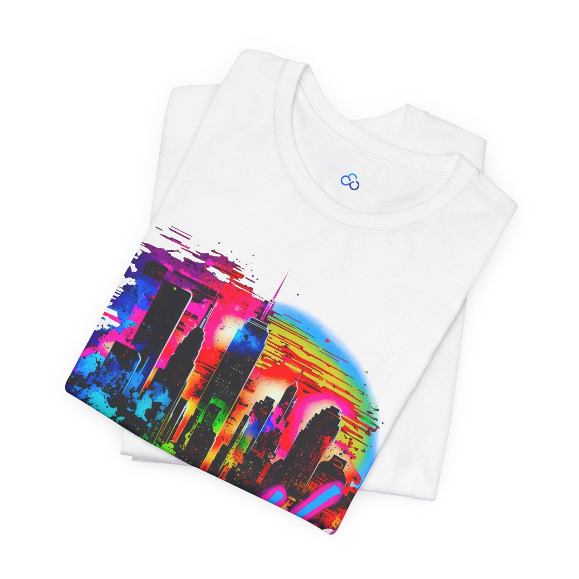 Printify T-Shirt New York Cityscape Cloud Tshirt