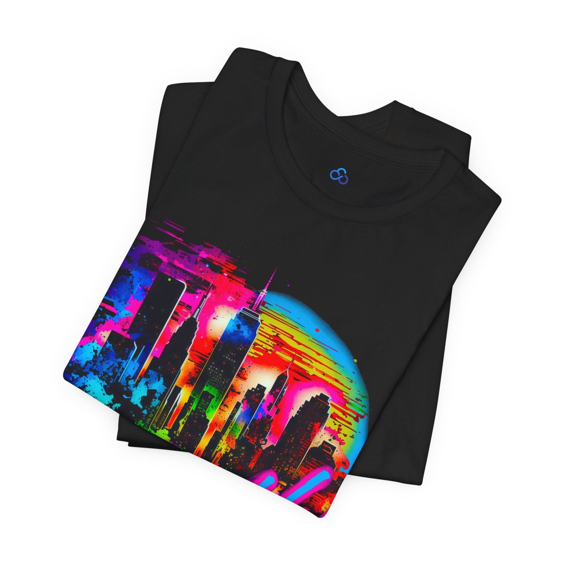 Printify T-Shirt New York Cityscape Cloud Tshirt
