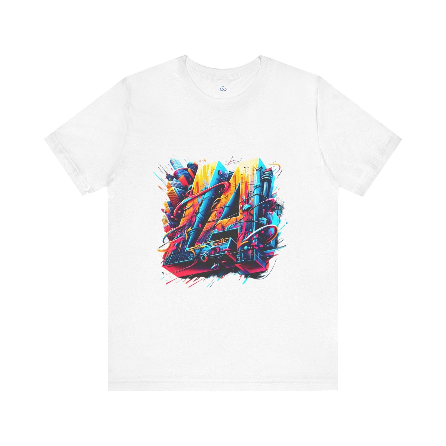 Printify T-Shirt White / S LA Skyline Cloud Tshirt